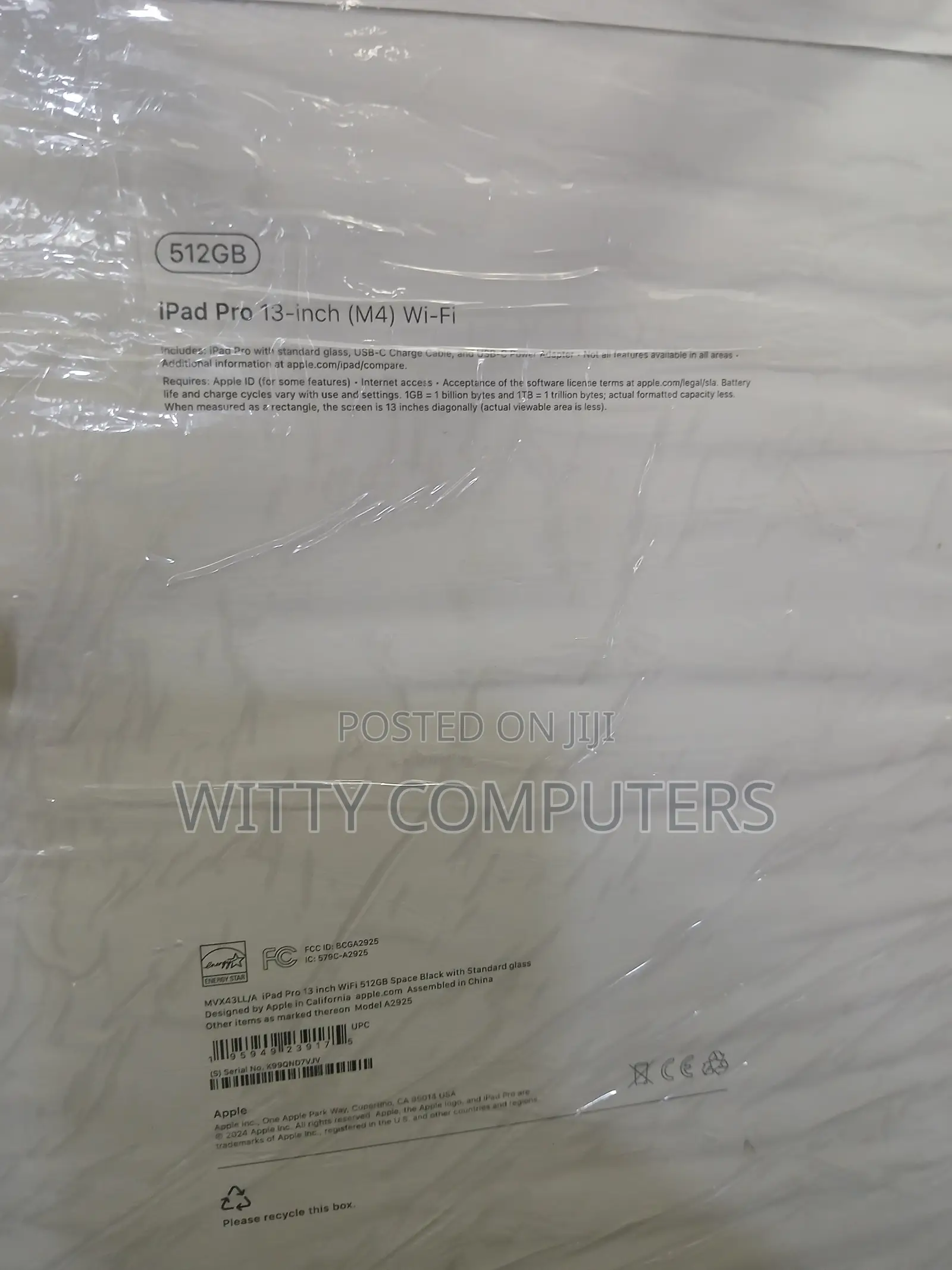New Apple iPad Pro 13 (2024) 512 GB Black