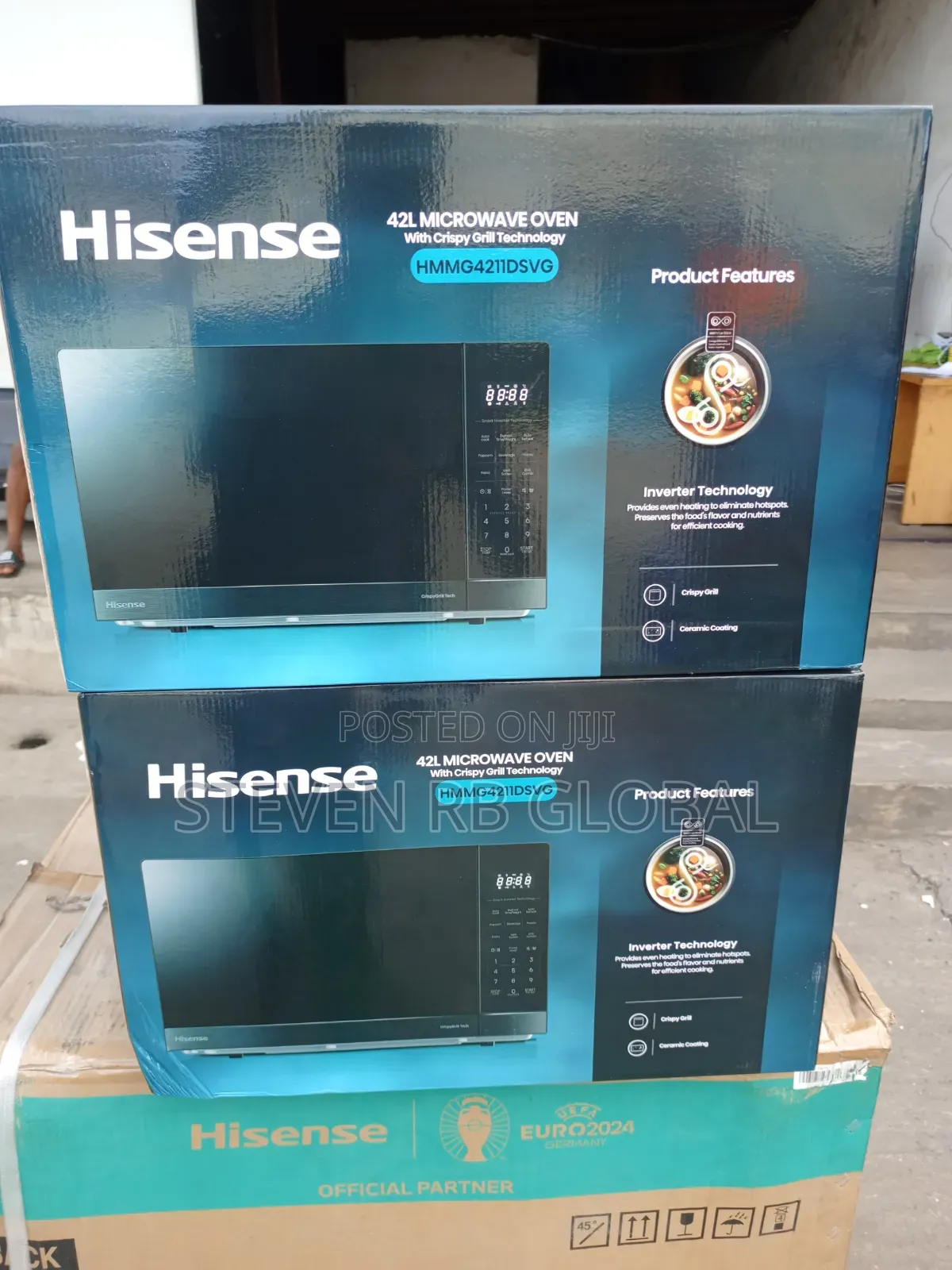 Hisense 42l 1100w Inverter Microwave Oven | Hmas4211dsv