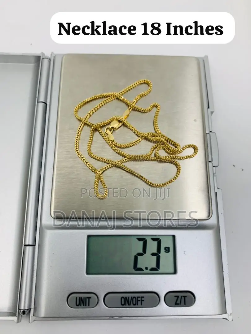 18karat Gold Necklace Jewelry