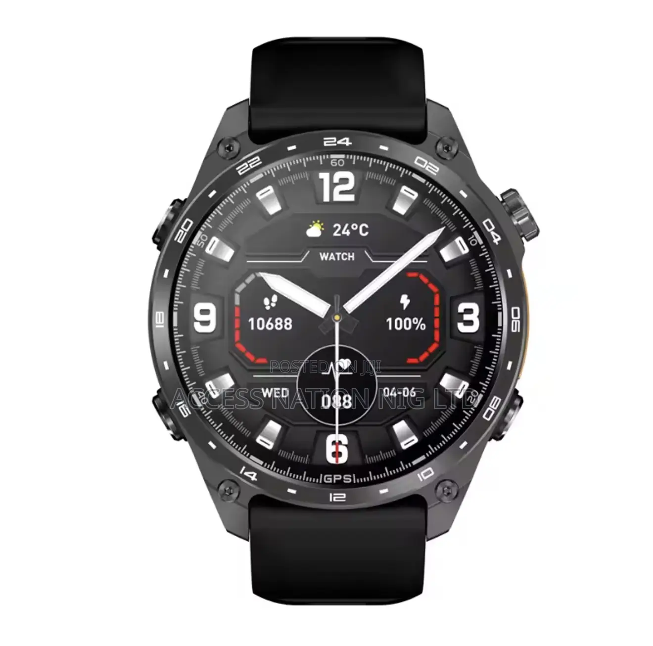Hd300 Pro Men Smart Watch Amolde GPS Map 4gb Flashlight Sport Compass