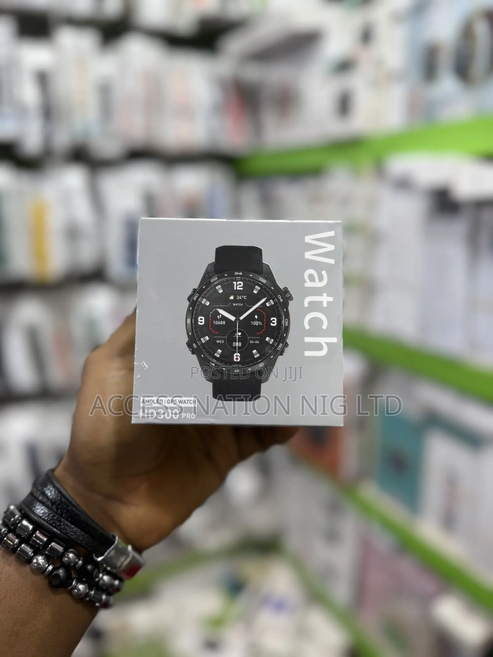 Hd300 Pro Men Smart Watch Amolde GPS Map 4gb Flashlight Sport Compass