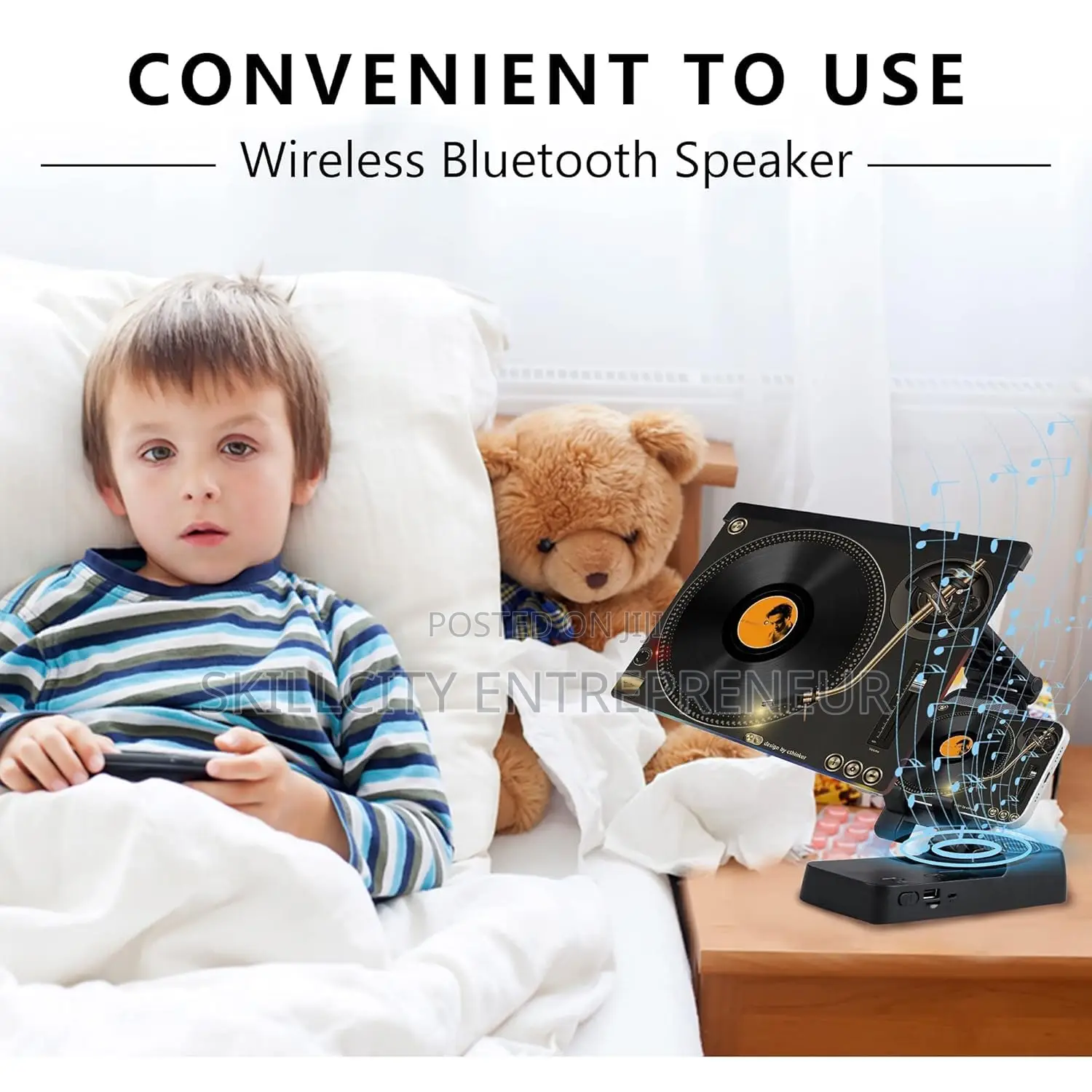 F19 Screen Magnifier and Detachable Bracket Bluetooth Speaker