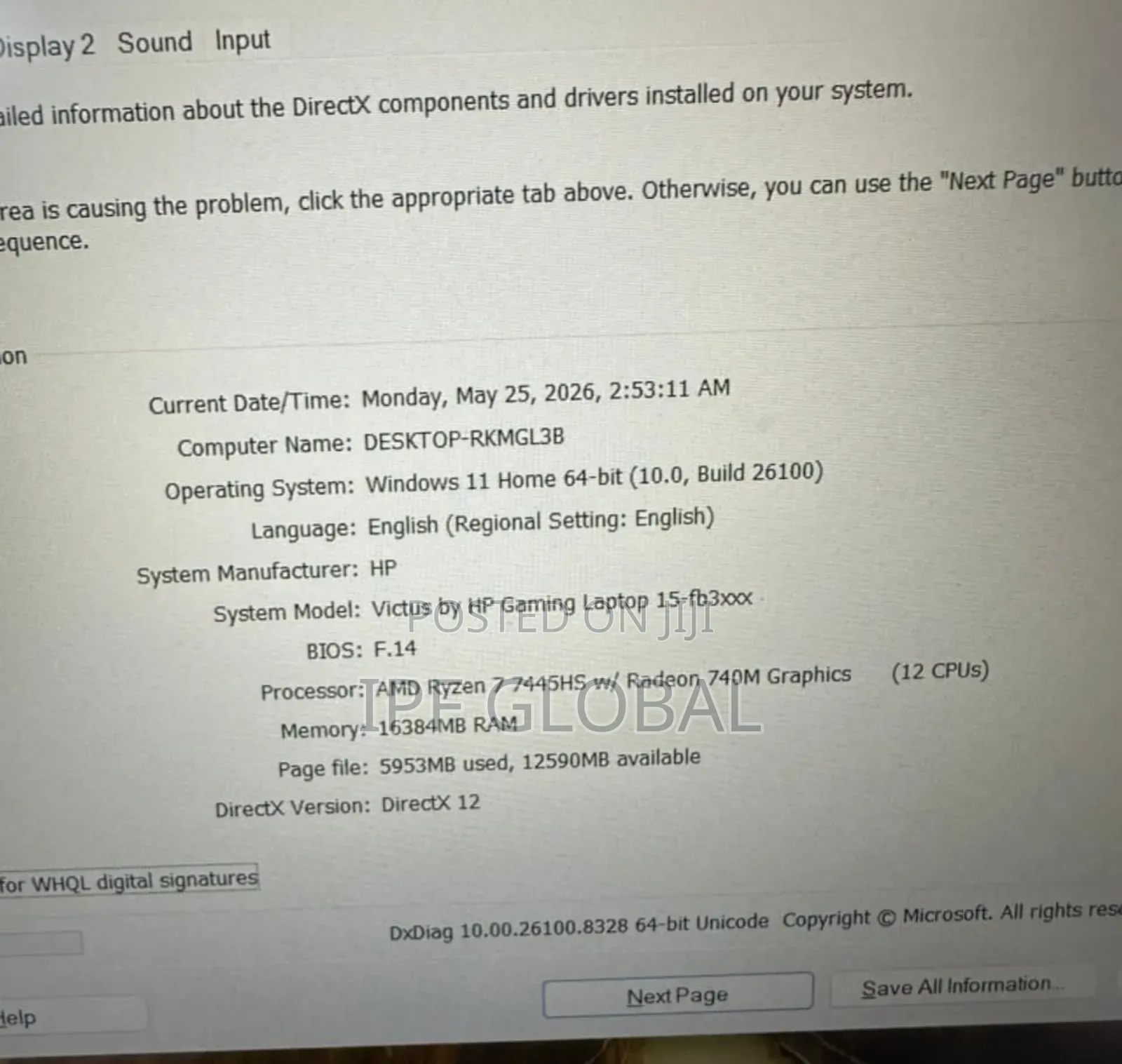 Laptop HP Victus 15 16GB AMD Ryzen 7 SSD 512GB