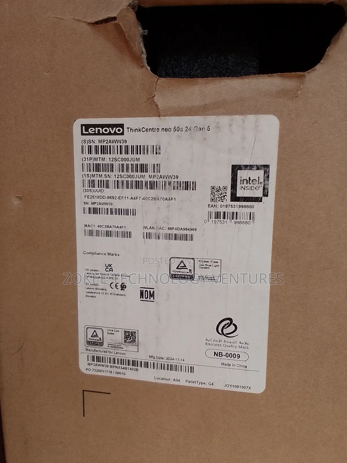Lenovo Thinkcentre Neo 50a 24 Gen 5
