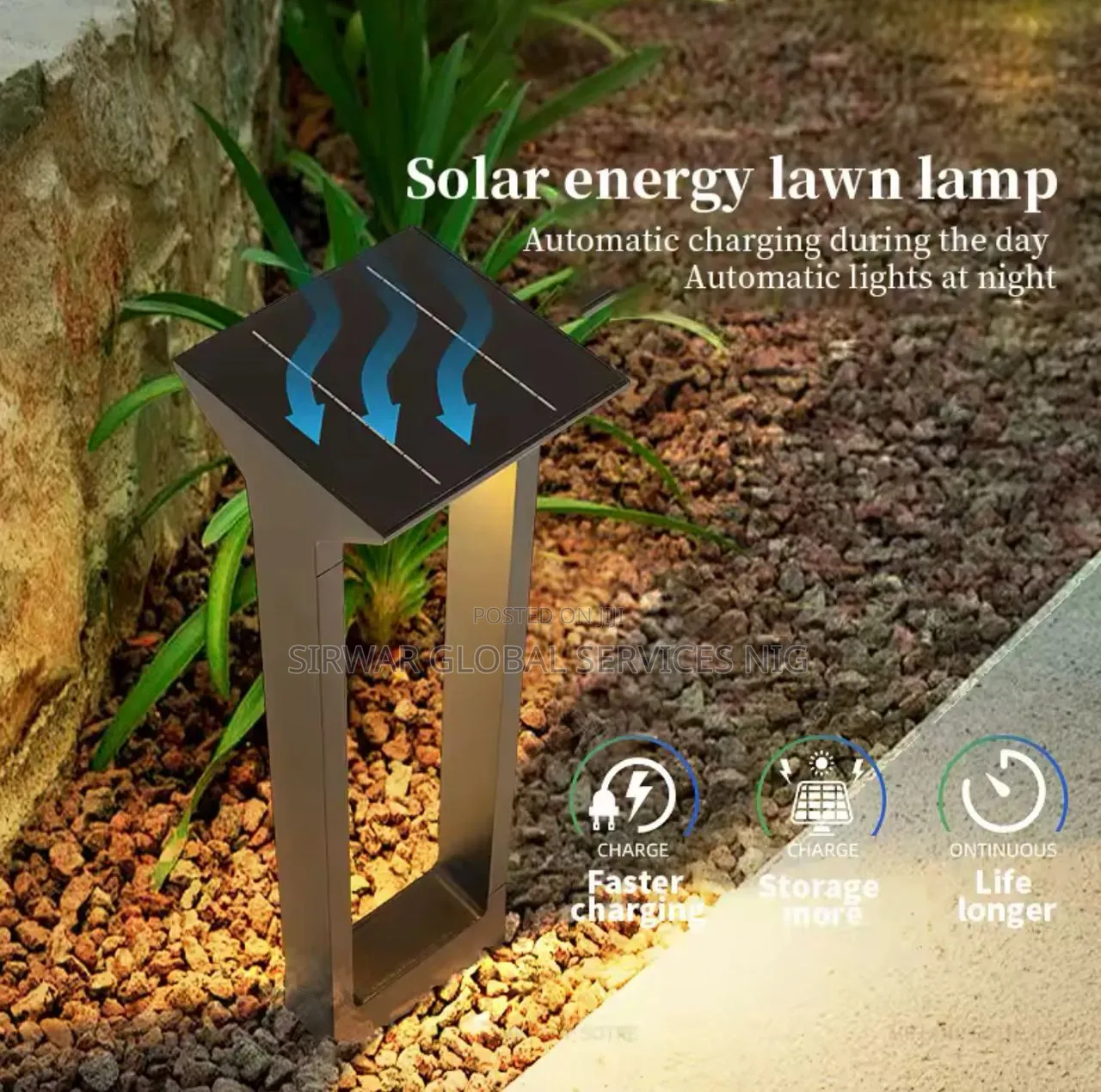 Led Solar Garden Light Warm White