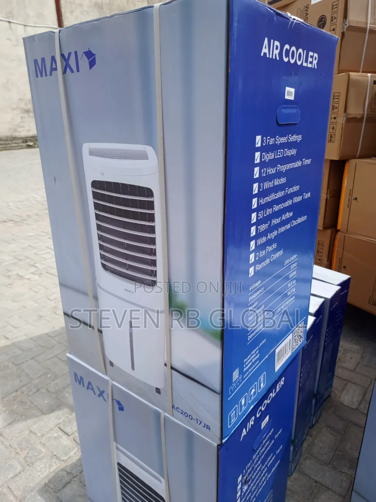 Maxi 53l Air Cooler Fan 200w | 200-17jr