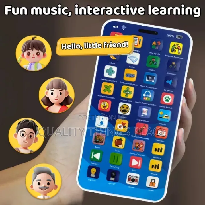Kid Cute Learning Mobile Toys Usb Charge Phone Music Story