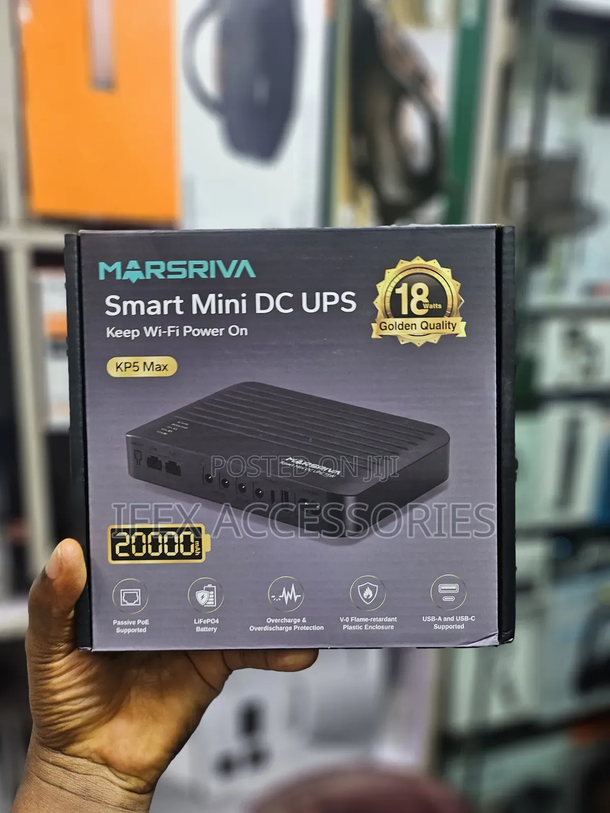 Marsriva Smart Mini Dc Ups (20,000mah) (Router Power Bank)
