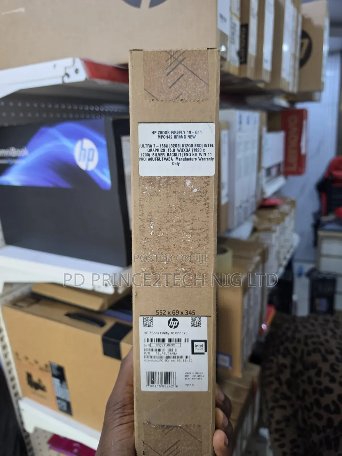 New Laptop HP ZBook Firefly 16 G10 32GB Intel Core Ultra 7 SSD 512GB