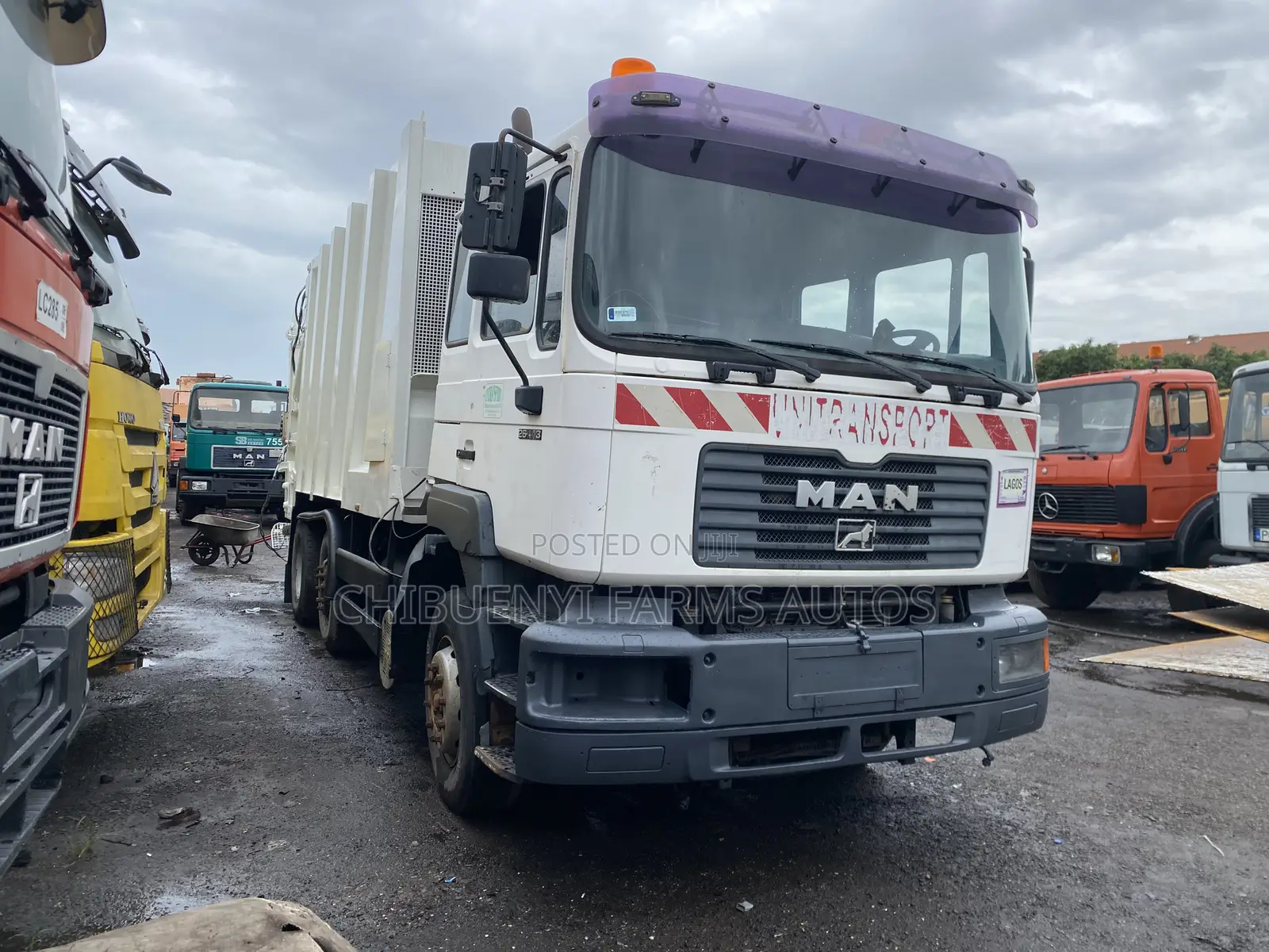 Man Diesel Garbage Truck