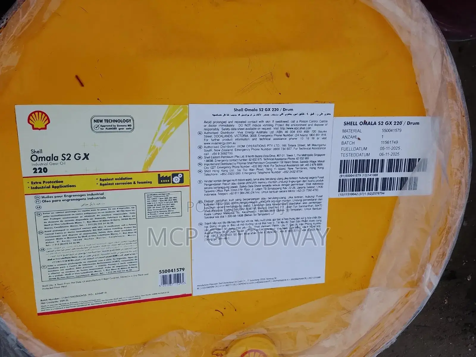 Shell Omala S2 Gx 220 / Industrial Gear Oil