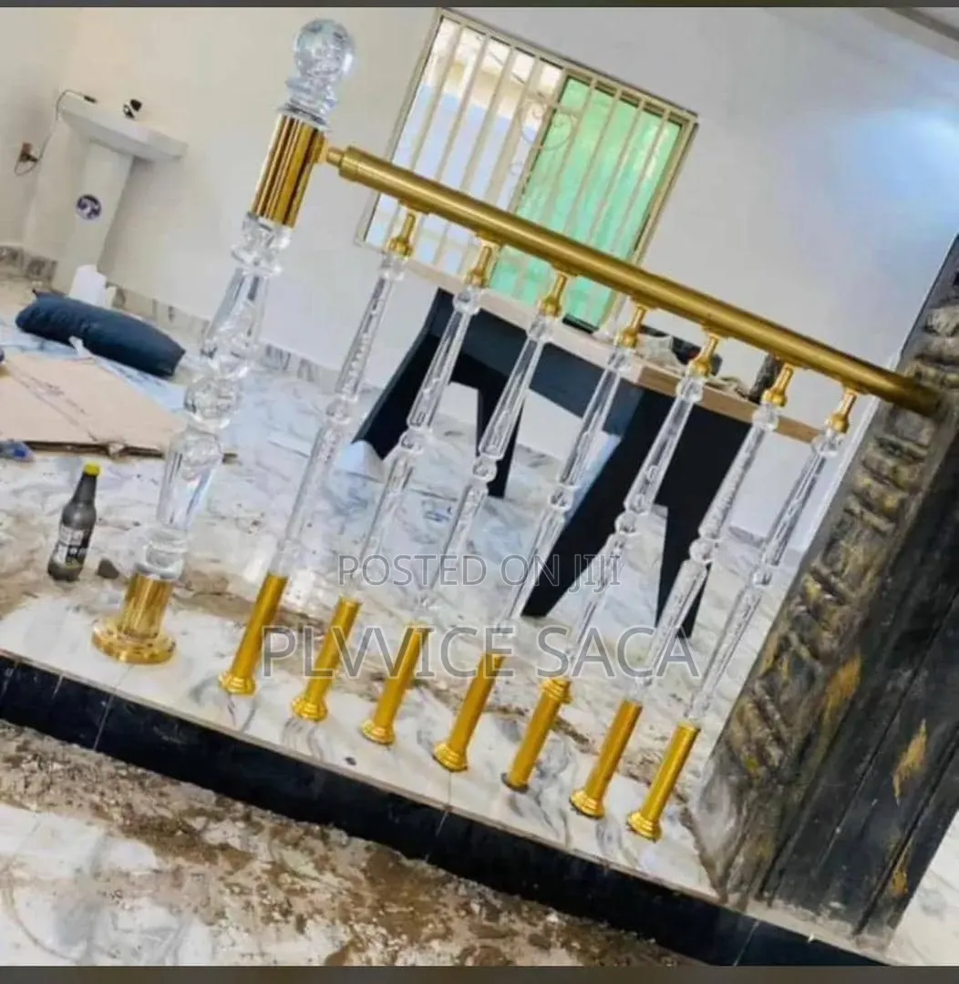 Sliver and Gold Crystal Handrail