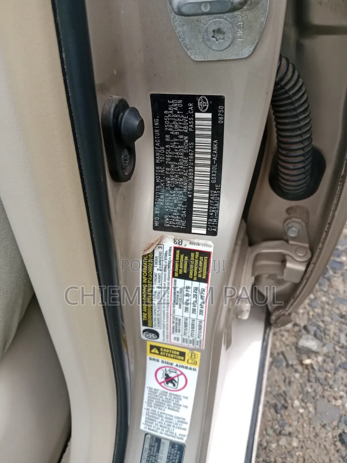 Toyota Avalon Limited 2007 Silver