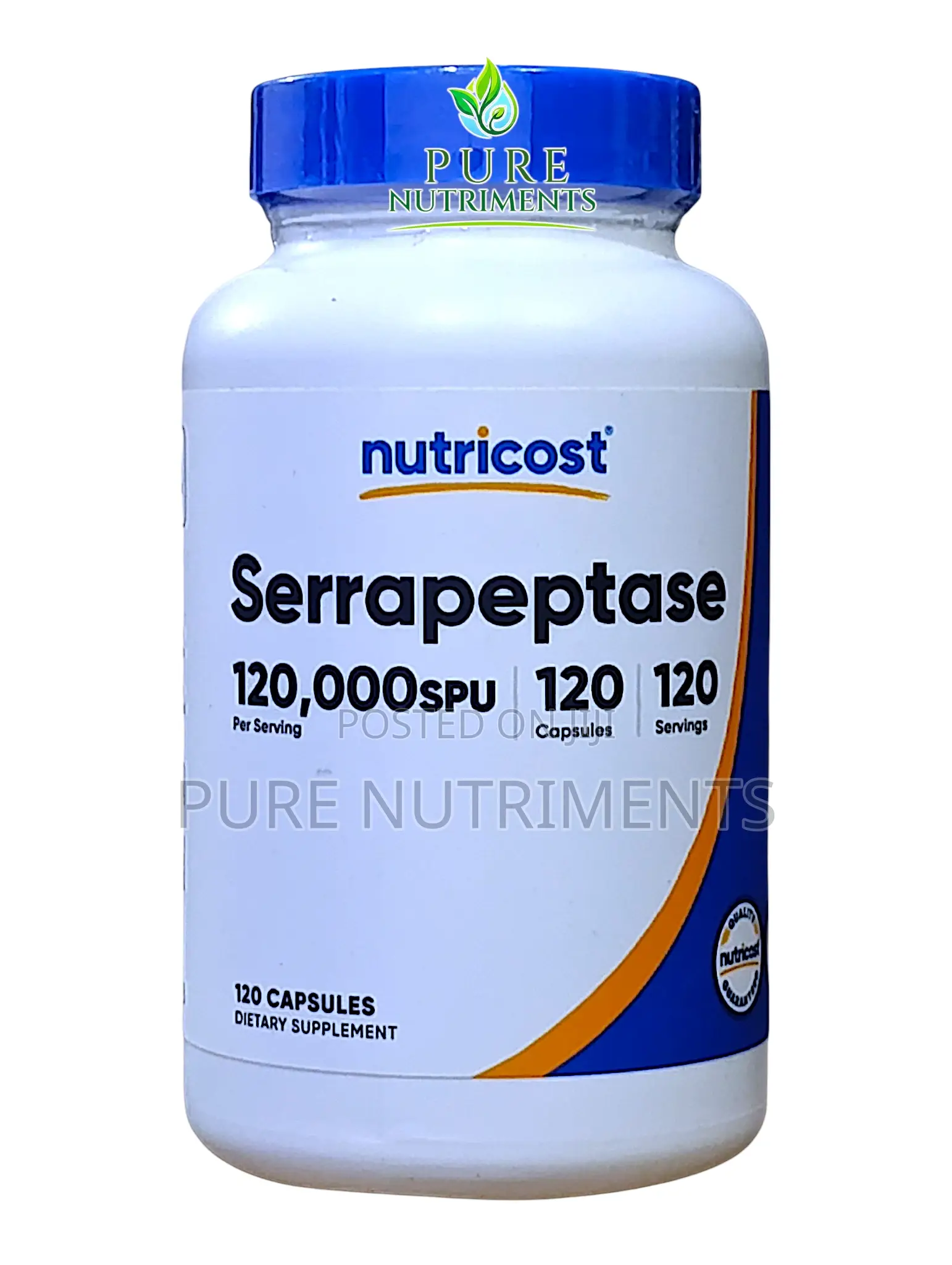 Nutricost Serrapeptase 120,000 Spu – 120 Capsules Enzyme Supplement