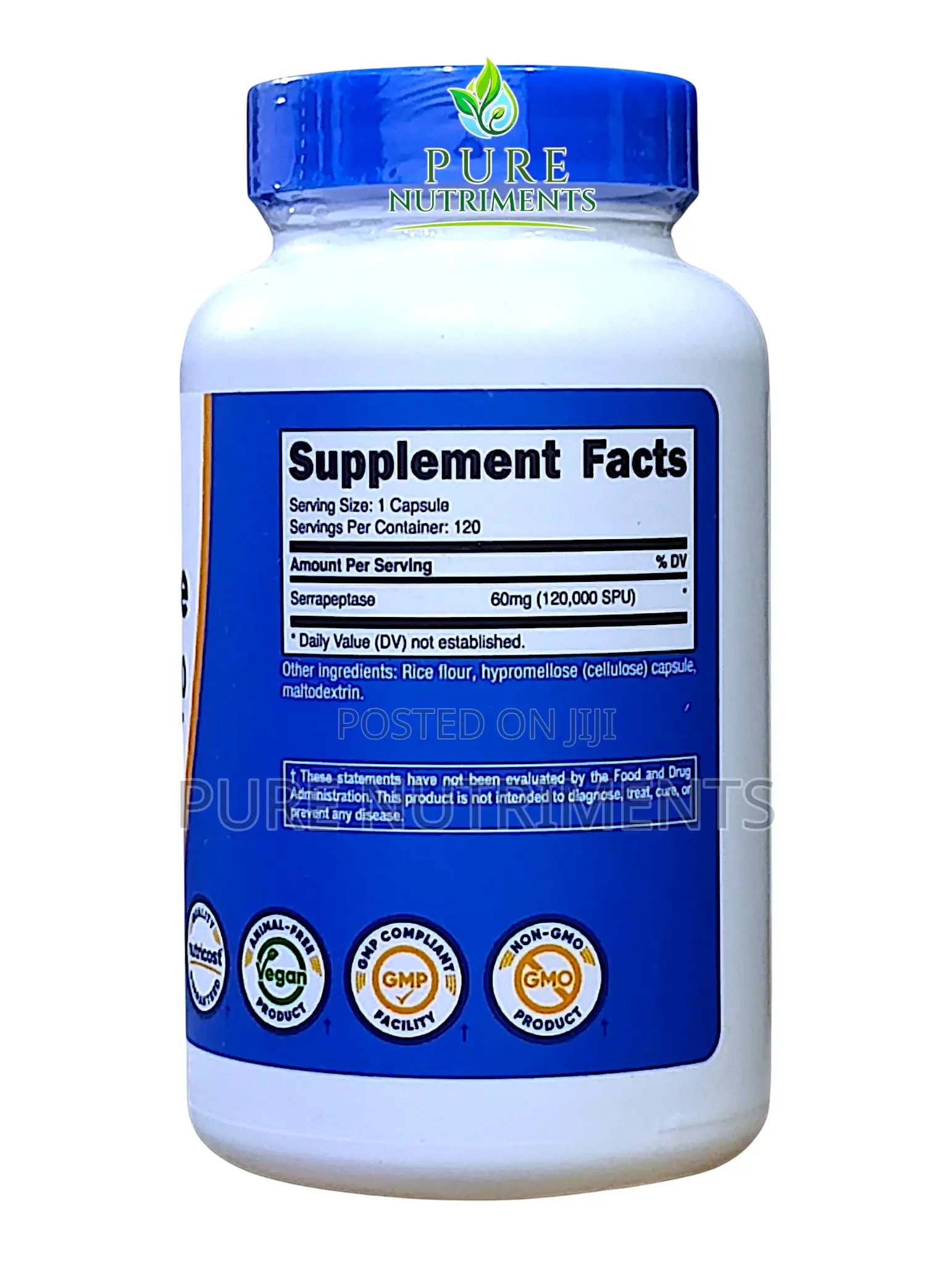 Nutricost Serrapeptase 120,000 Spu – 120 Capsules Enzyme Supplement