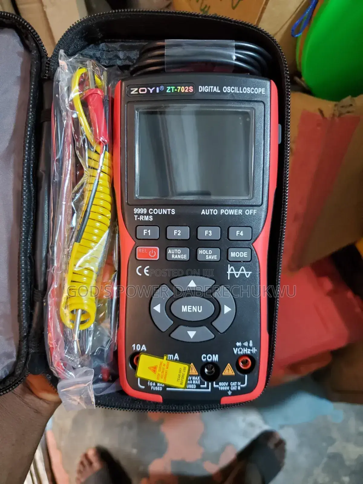 Zoyi Zt-702s Handheld Digital Oscilloscope Multimeter, a 3-in-1 Device