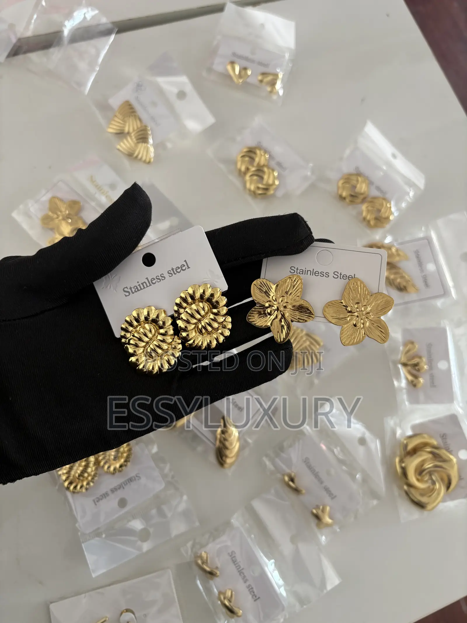 Non Tarnish Gold Replica Earrings