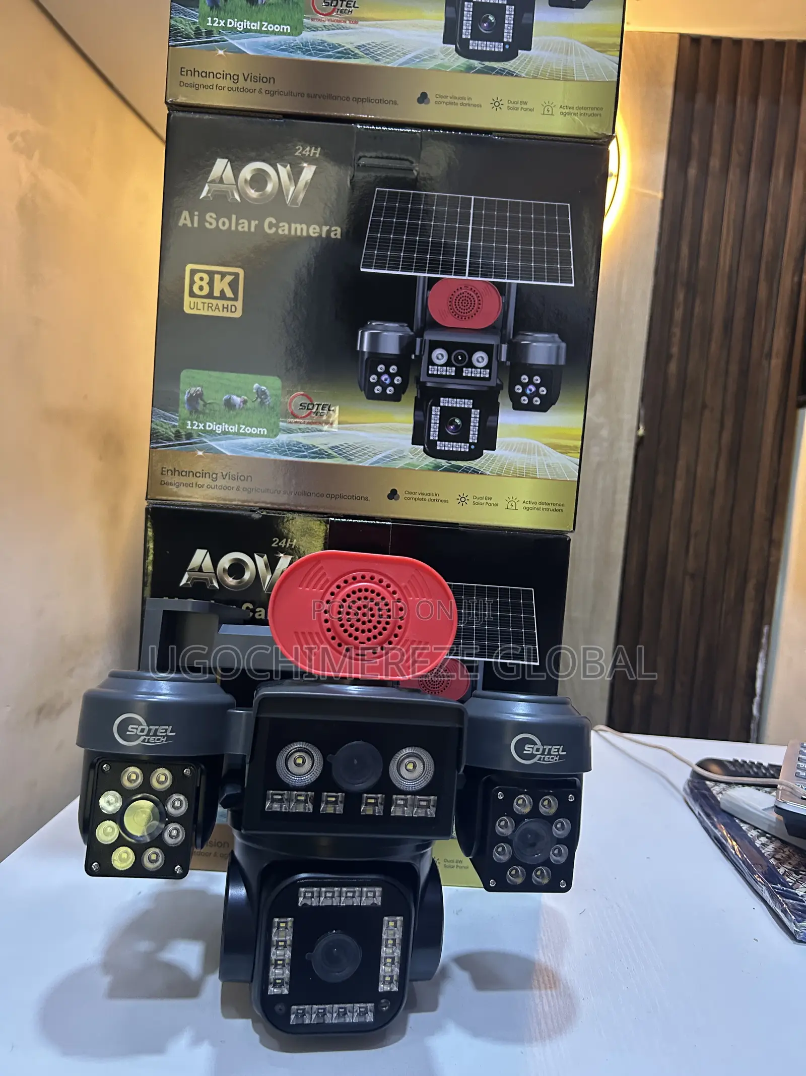 4-Lens Ai Solar CCTV Camera | PTZ | Wireless Outdoor Camera