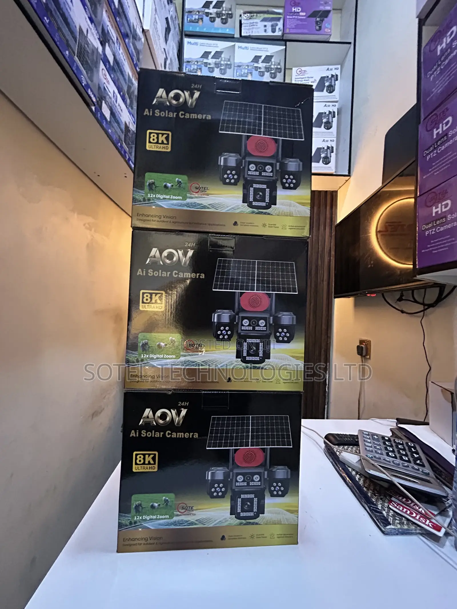 Four Lens CCTV Camera With Ai Motion Detection Night Vision