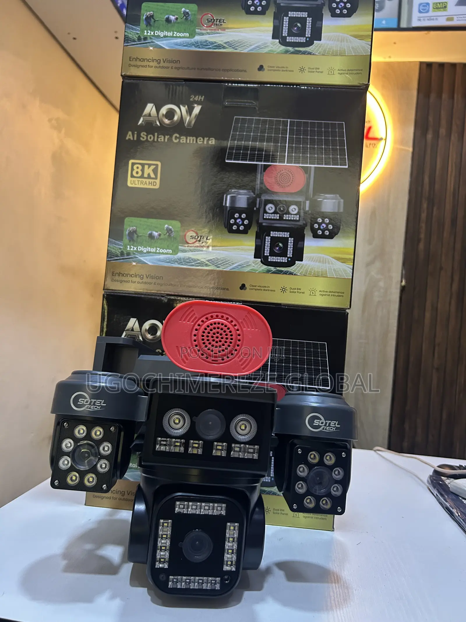 Four Lens CCTV Camera With Ai Motion Detection Night Vision