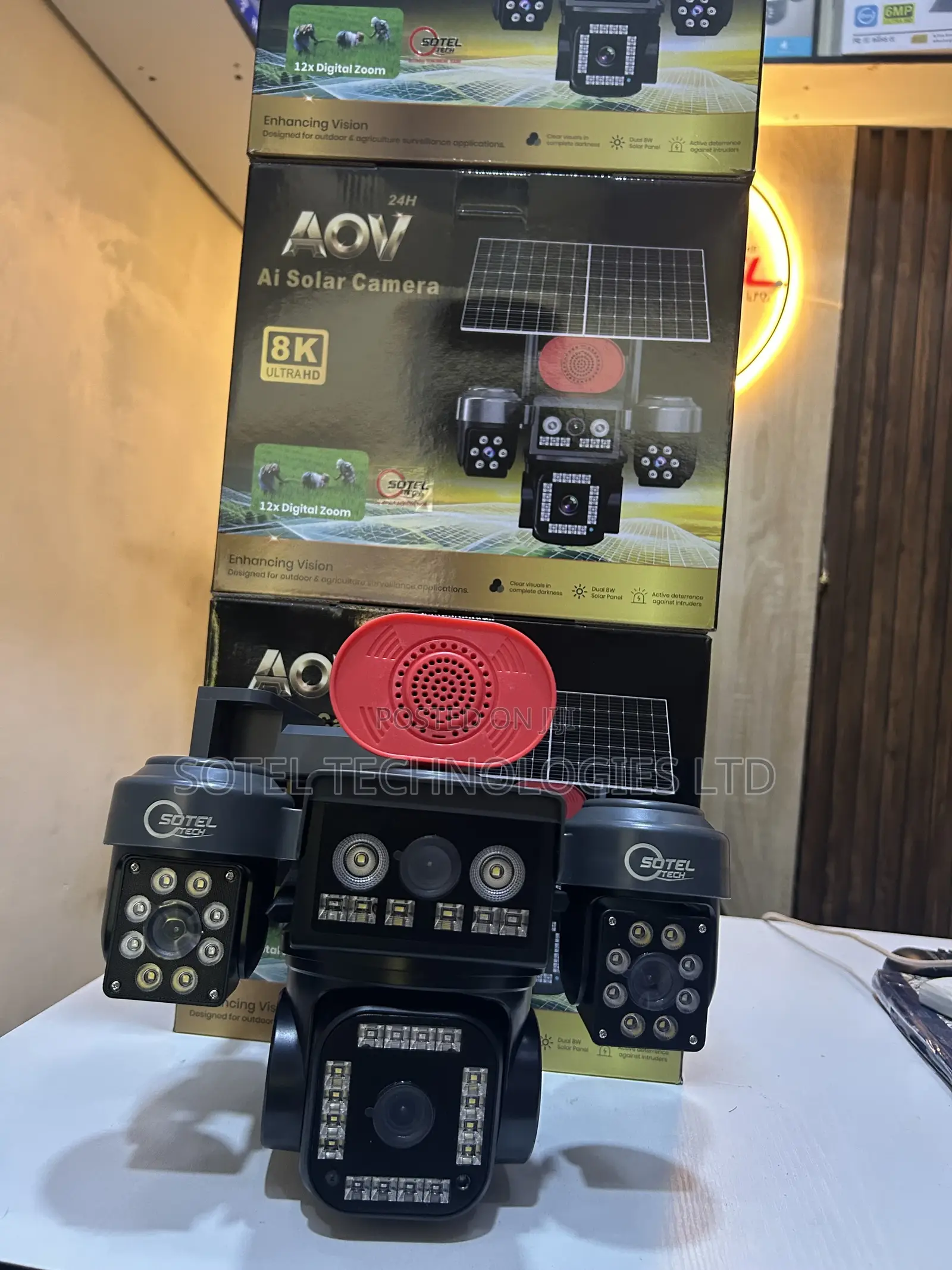 Four Lens CCTV Camera With Ai Motion Detection Night Vision