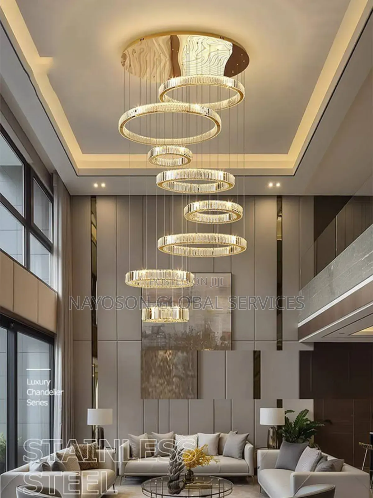 Luxury Ring Drop Light