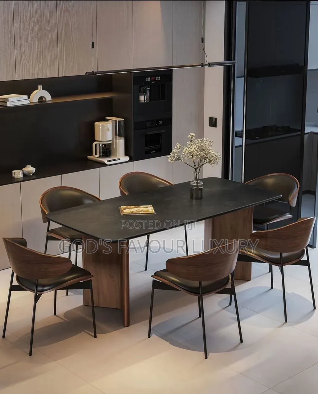 Marble Dining Table and Chairs.