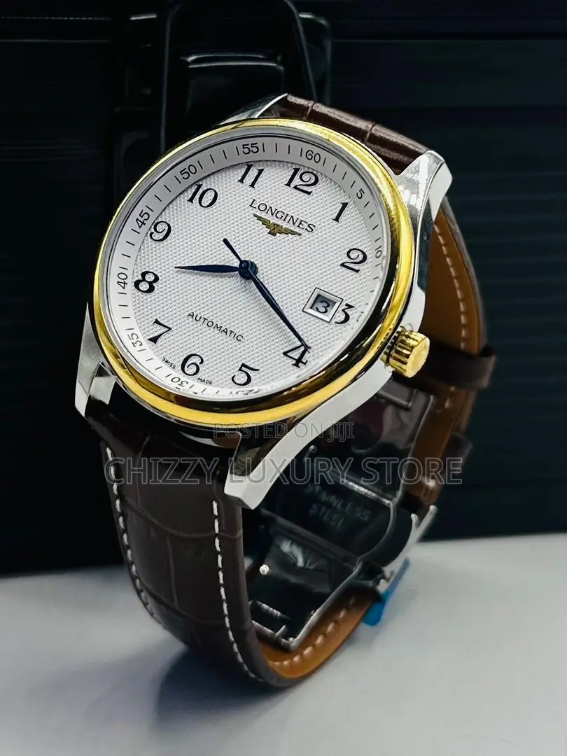 Longines Quality Luxury Men Genuine Leather Wristwatch