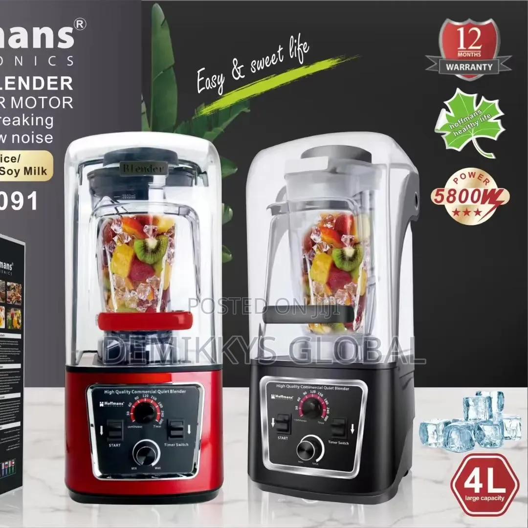 Hoffmans Hm-2091 4l High Quality Commercial Blender-5800w