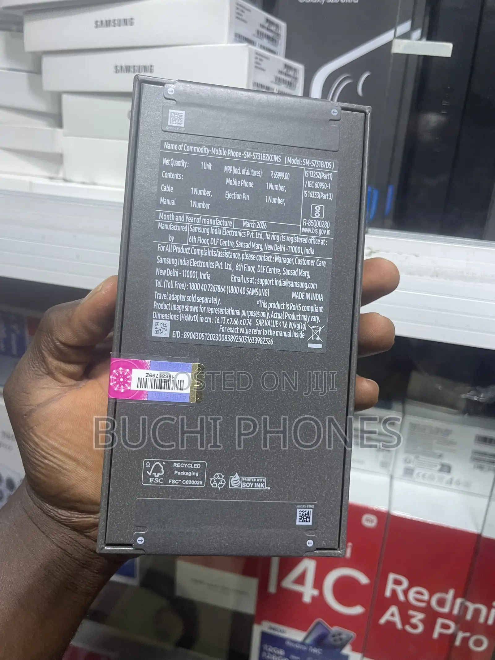 New Samsung Galaxy S25 FE 256 GB Black