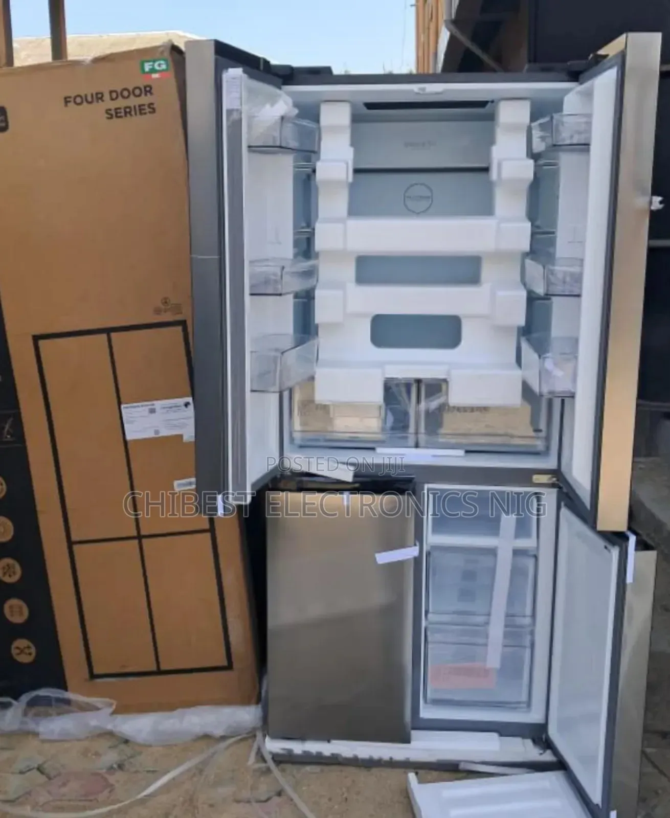 Original Midea French Doors Bottom Freezer Up Fridge 4 Doors Etc.