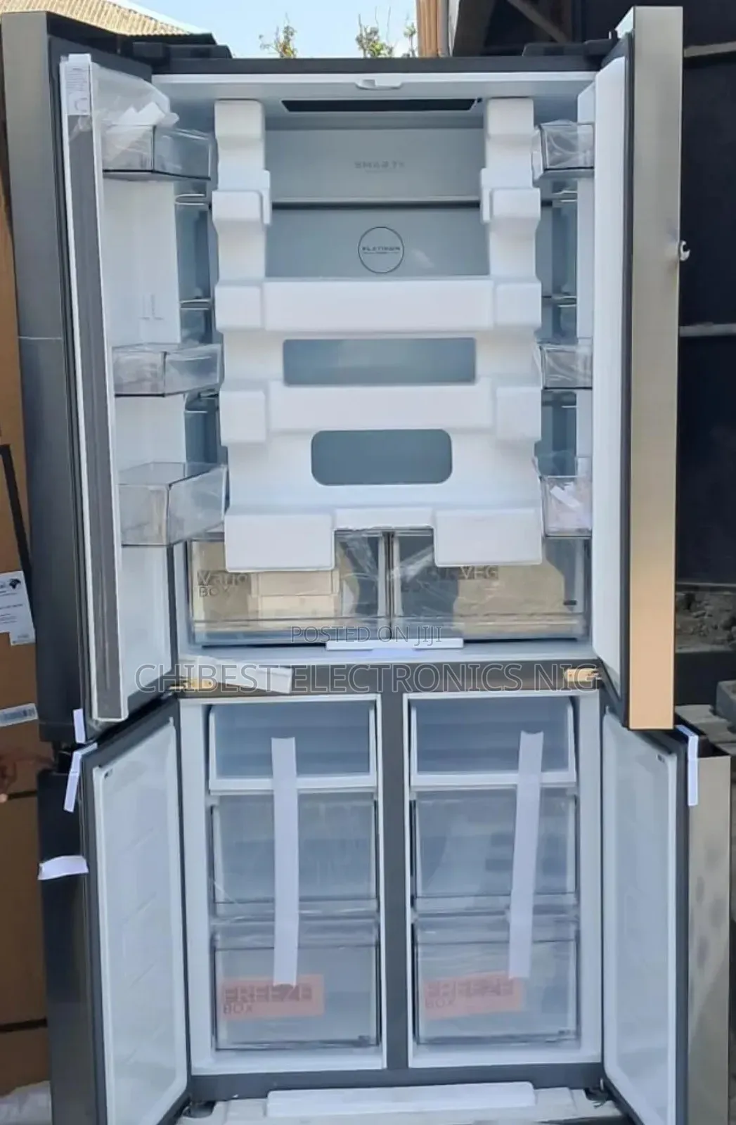 Original Midea French Doors Bottom Freezer Up Fridge 4 Doors Etc.