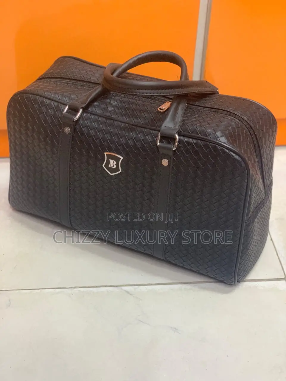 High Quality Luxury Genuine Leather Duffle Bag