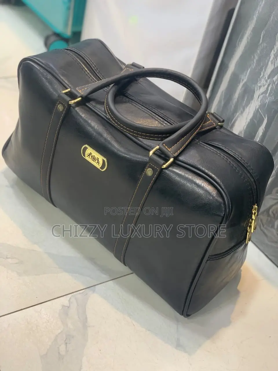 High Quality Luxury Genuine Leather Duffle Bag