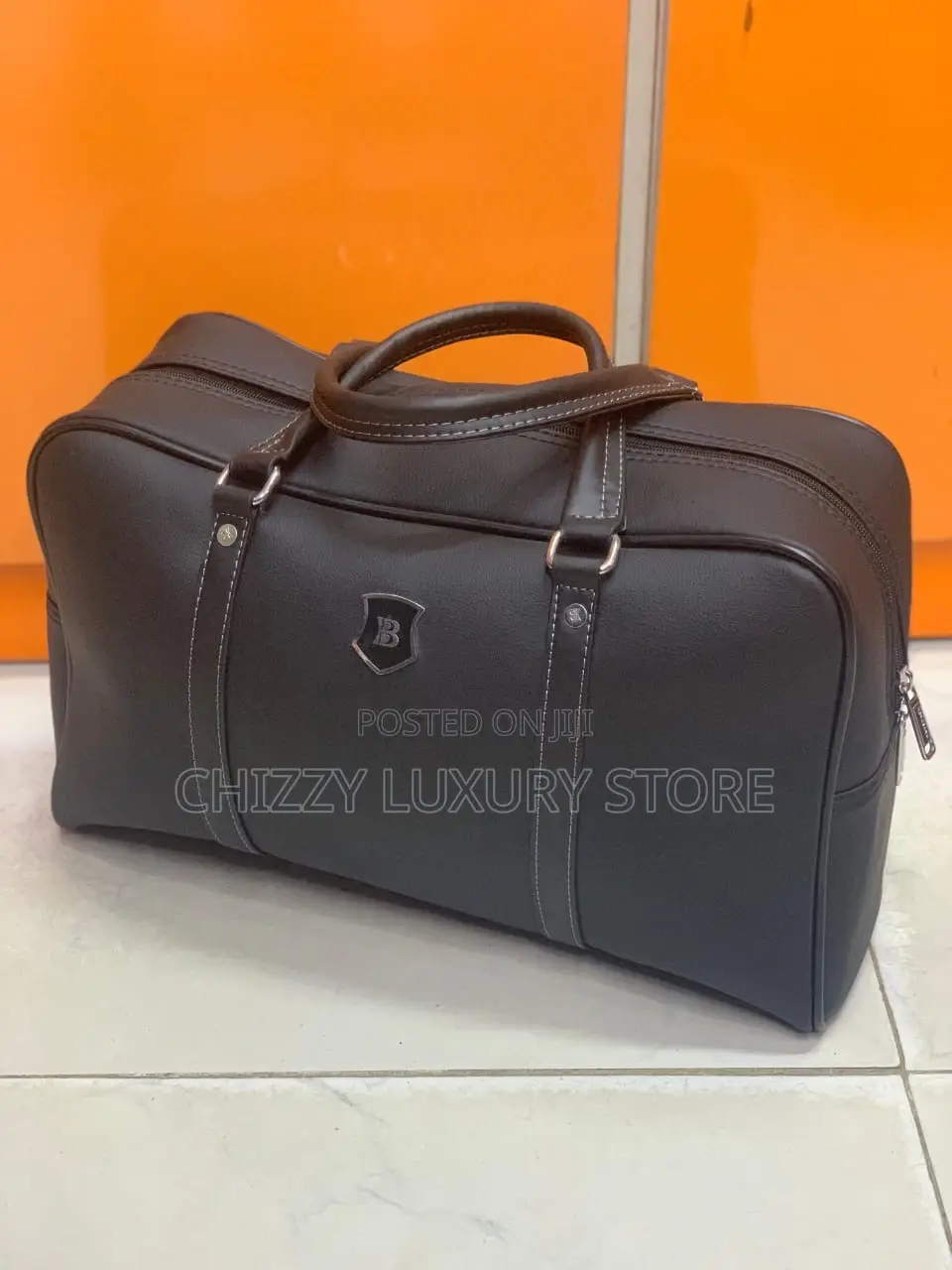 High Quality Luxury Genuine Leather Duffle Bag