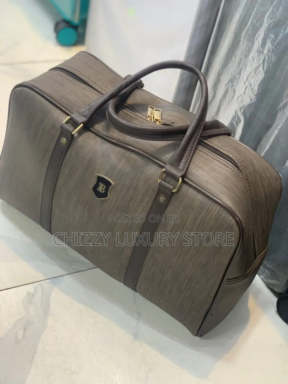 High Quality Luxury Genuine Leather Duffle Bag