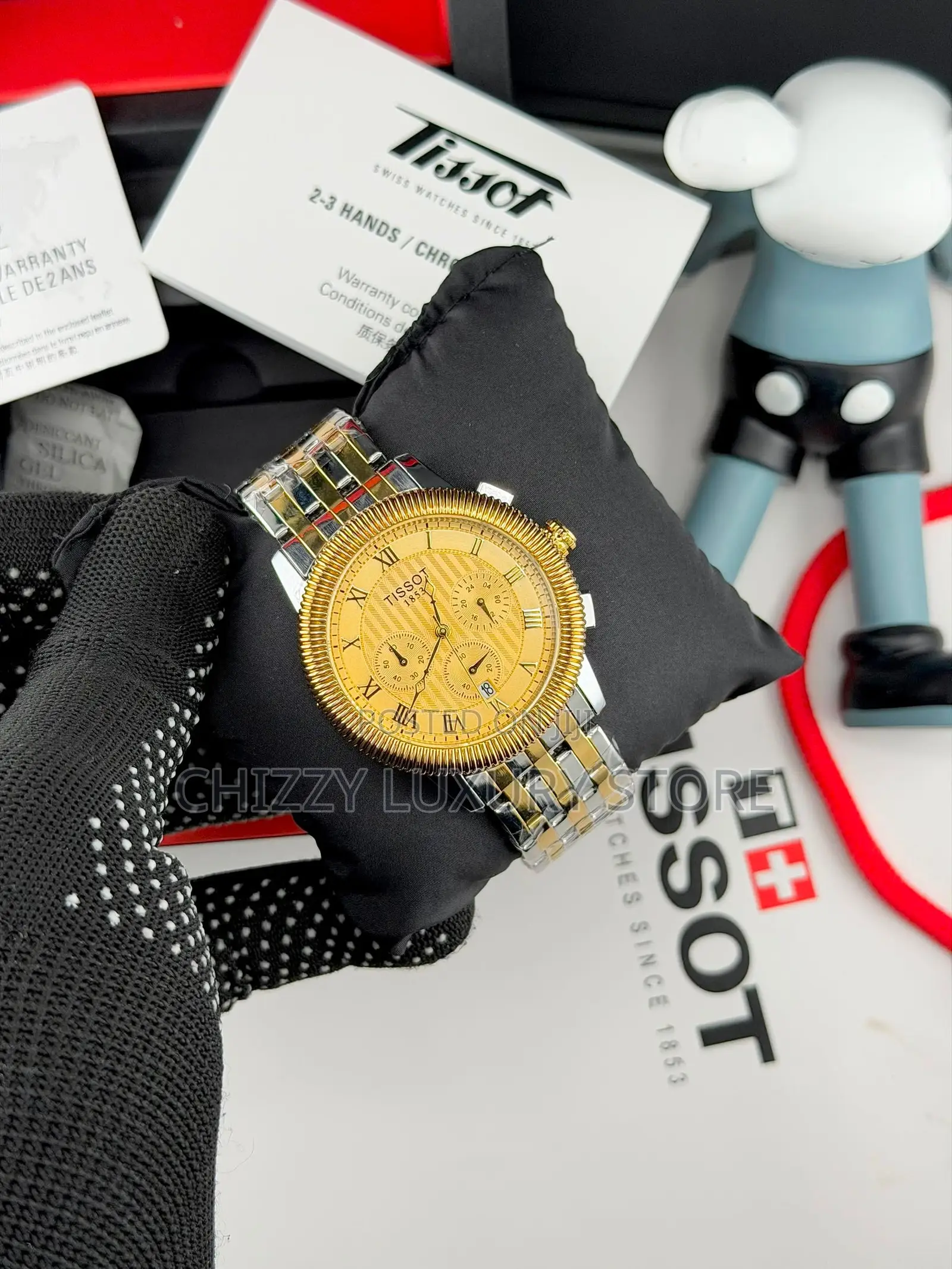 Tissot Quality Men Chain Strap Wristwatch