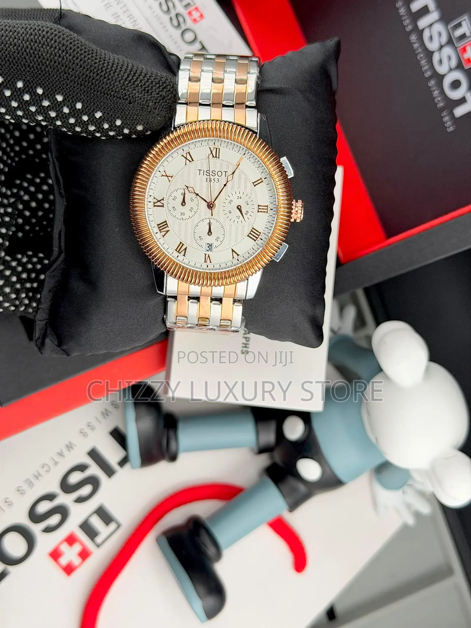 Tissot Quality Men Chain Strap Wristwatch