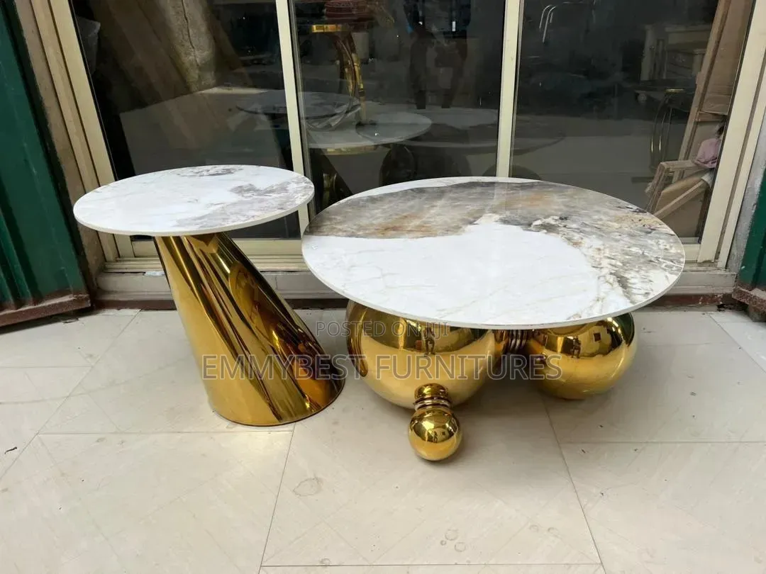 Classic Luxury Design Center Table and Stool.