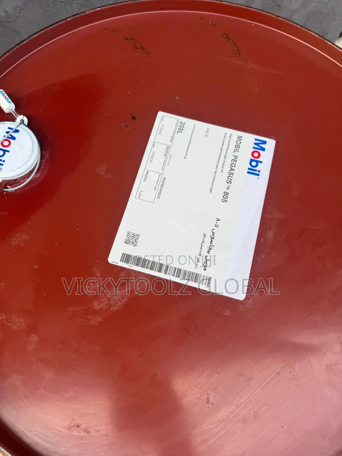 Mobil Pegasus 805 Gas Engine Oil Drum