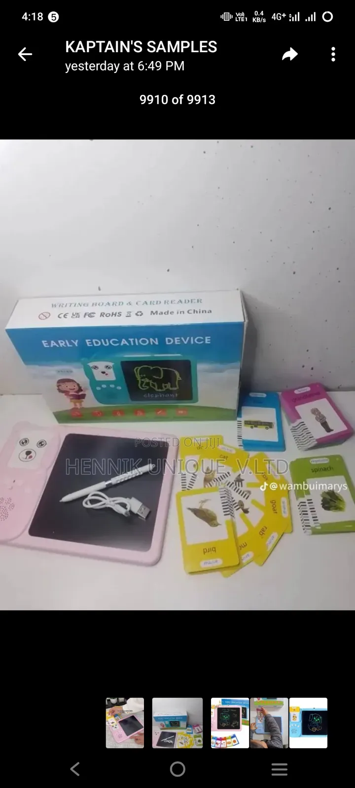 Early Education Device With LCD Tablet