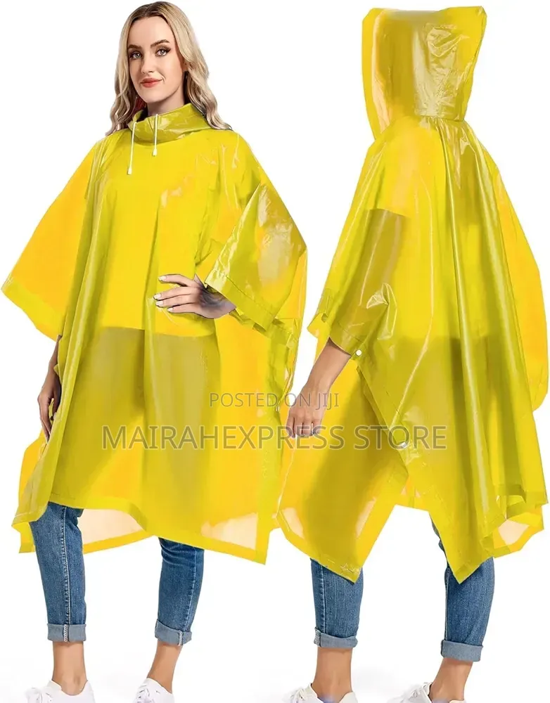1pc Adult Eva Heavy-guage Waterproof Vinyl Raincoat