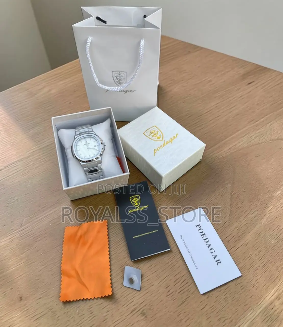 Waterproof Poedegar Luminous Men’S Watch (Fully Boxed)