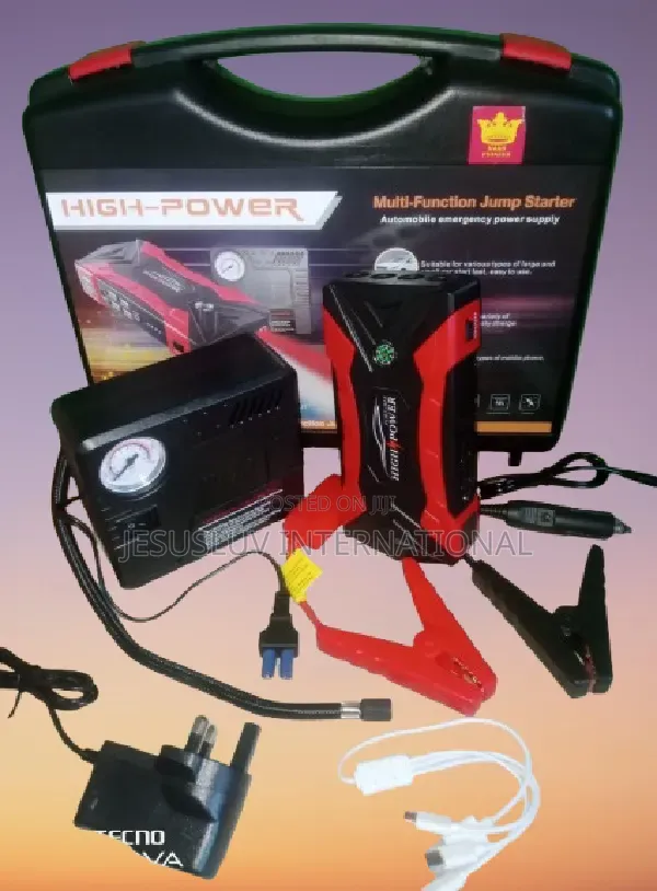 Multifunction H-p 3 In 1 Car Jump Starter With Tyre Inflator Pump