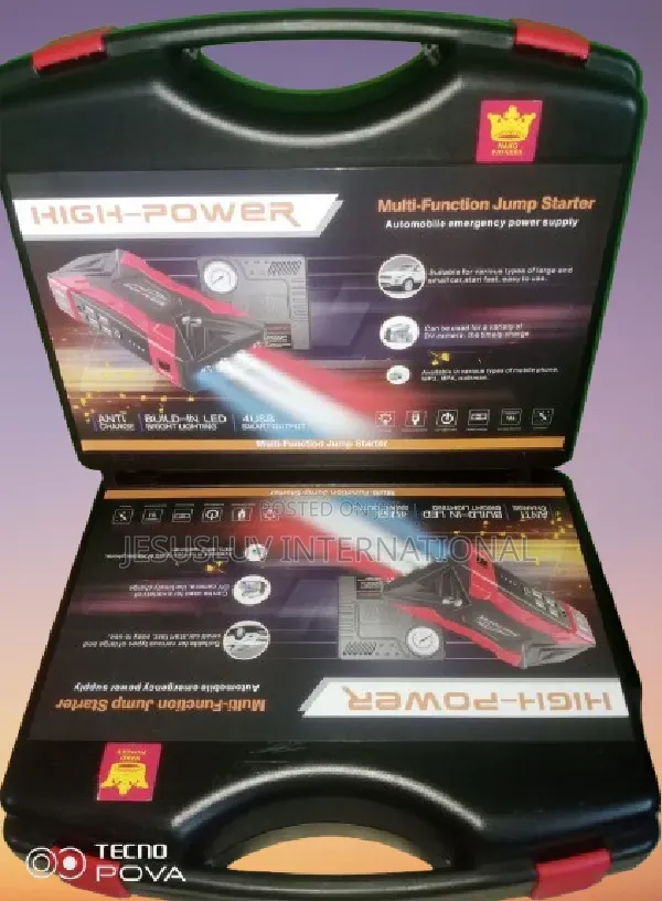 Multifunction H-p 3 In 1 Car Jump Starter With Tyre Inflator Pump