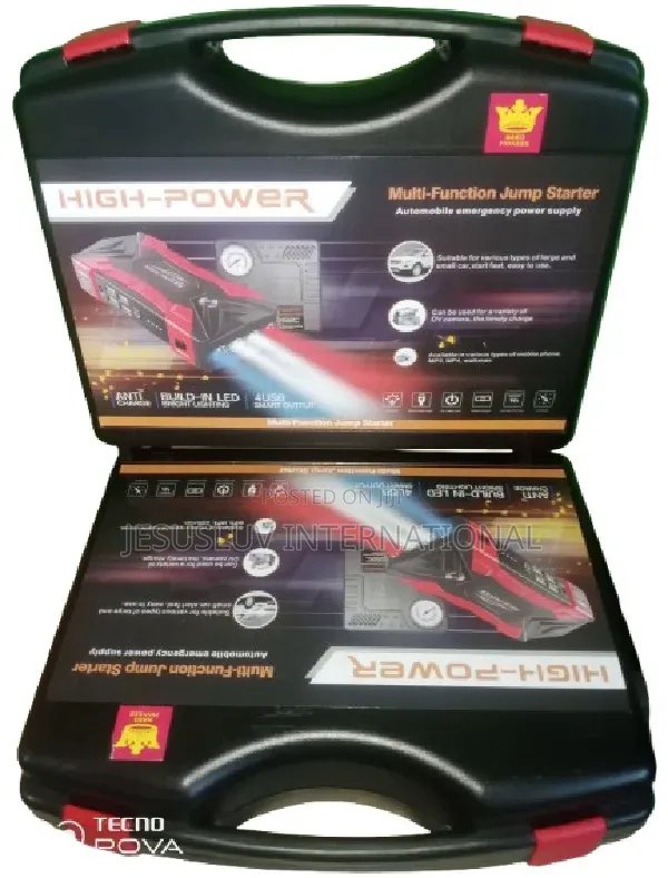 Quick Fast Jump Starter for Car Battery Booster With Tyre Inflator