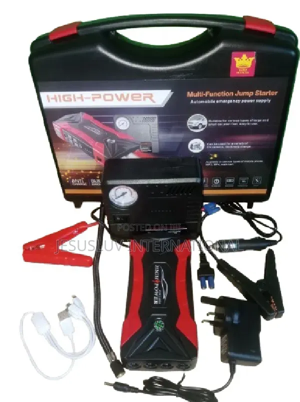 Quick Fast Jump Starter for Car Battery Booster With Tyre Inflator
