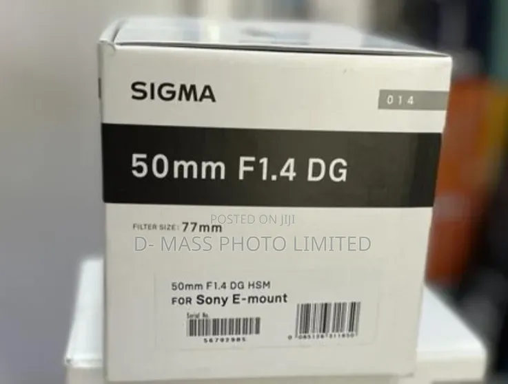 Sigma 50mm F/1.4 Dg Dn Art Lens Sony E