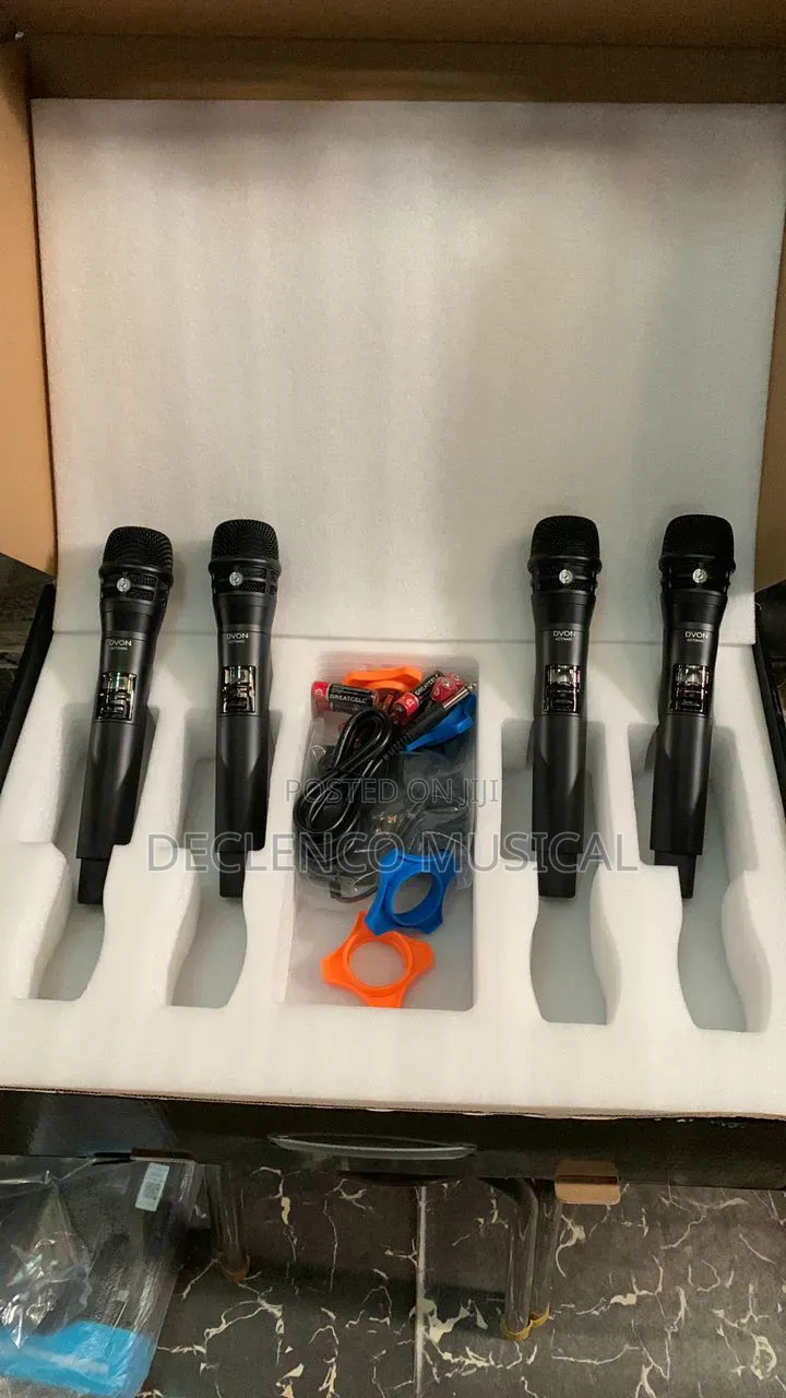 Dvon 4 in 1 Professional Wireless Microphone