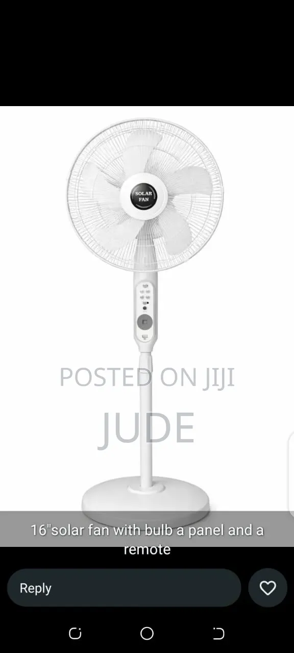 Solar/ Electric Rechargeable Fan